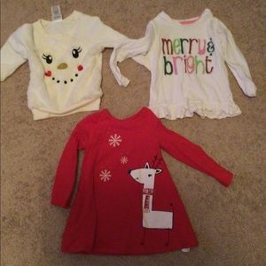 3 Girls baby tops.